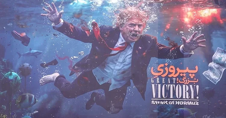 İran dan Trump a dev afişle yanıt