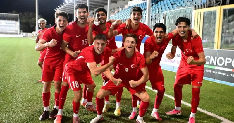 Akdeniz Oyunları nda U20 millilerden şov! Kuzey Makedonya yı sahadan sildi