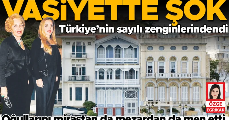 Oğullarını mirastan da mezardan da men etti
