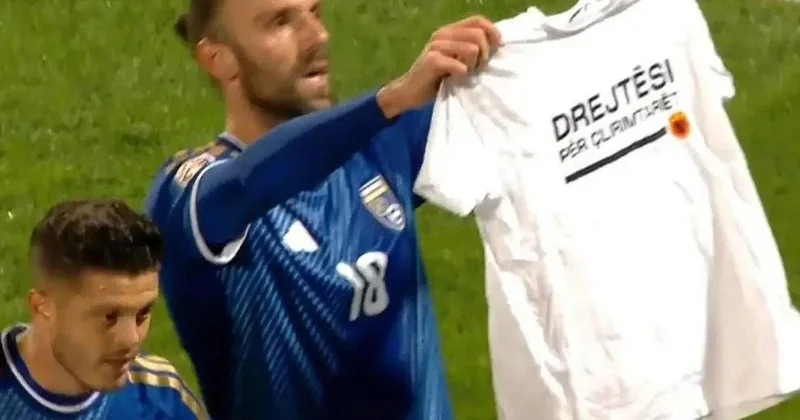 Vedat Muriqi nin gol sevinci tartışma yarattı! UEFA nın kararı bekleniyor