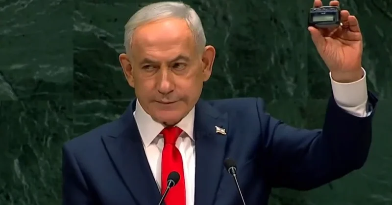 İsrail küstahlıkta sınır tanımıyor: Netanyahu konuşurken ayrılan ülkelerin isimlerini yazd Sözcü Gazetesi