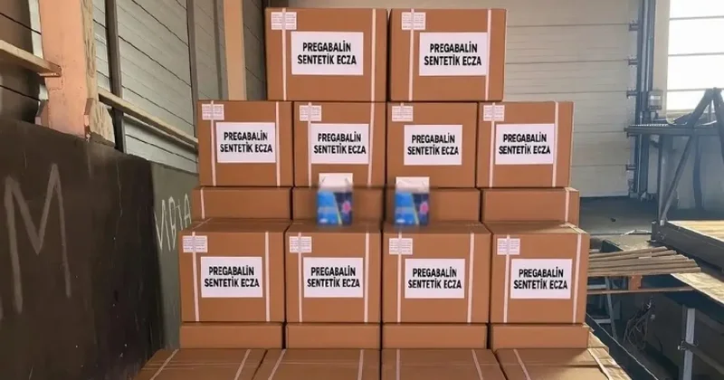 Mersin’de büyük operasyon! 1,7 ton pregabalin yakalandı