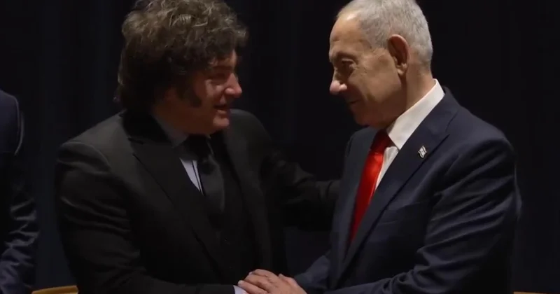 Dünya protesto ederken Milei den Netanyahu ya övgü dolu sözler