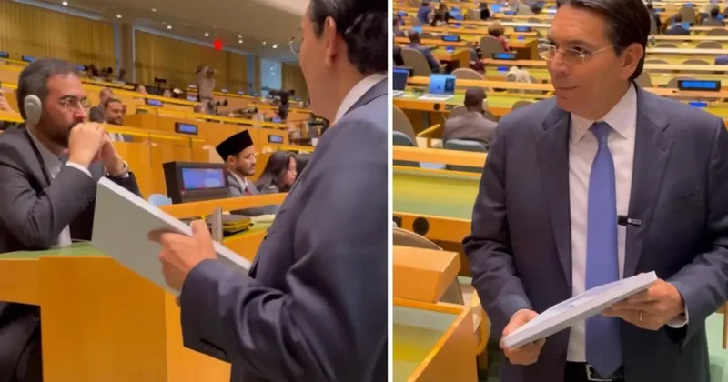 İsrailli temsilciden provokatif hareket! İranlı diplomatı böyle hedef aldı!
