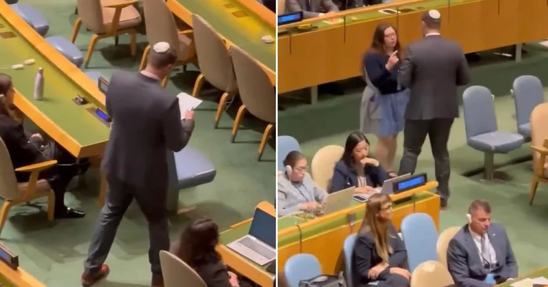 Netanyahu konuşurken salon boşaldı! İsrail heyeti isim peşine düştü