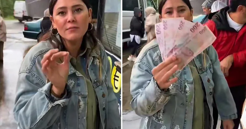 Bin lirayı Gürcü parasına çeviren kadın, eline geçen parayı görünce şoke oldu