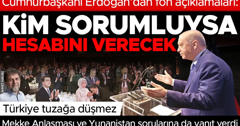 Erdoğan’dan fon açıklamaları: Sorumlu olan kim varsa hesap sorulacak