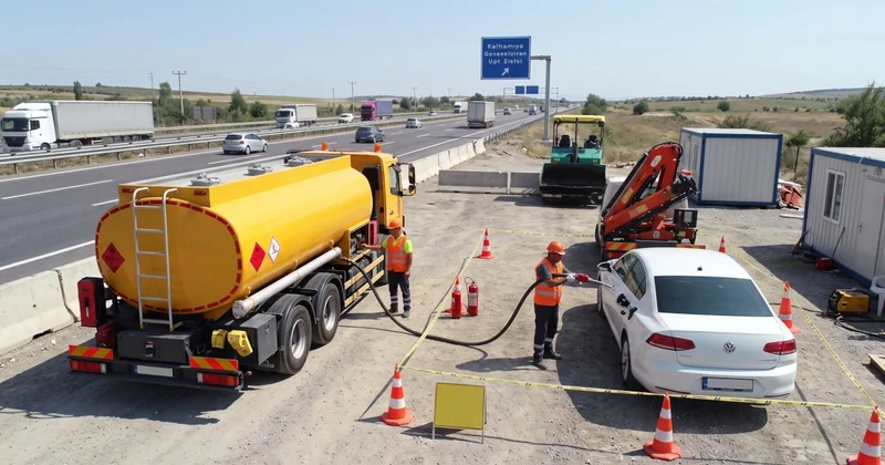 Otoyol kenarlarına seyyar benzin istasyonları açacaklar Sözcü Gazetesi