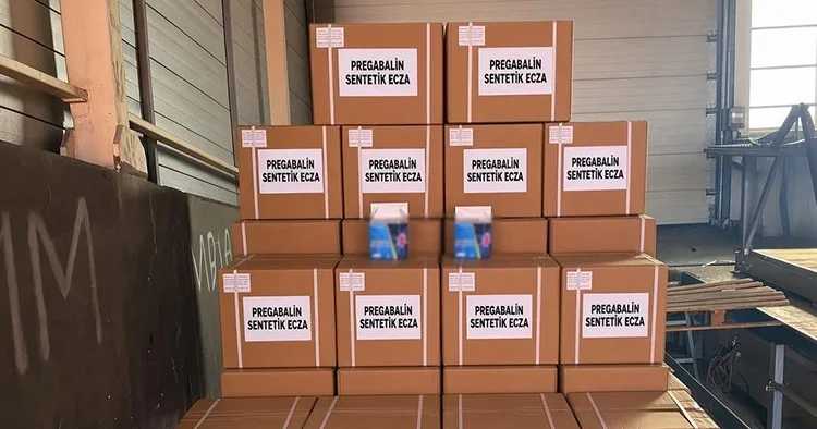 Mersin de 3 ayrı operasyonda 1 ton 716 kilo 500 gram pregabalin ele geçirildi
