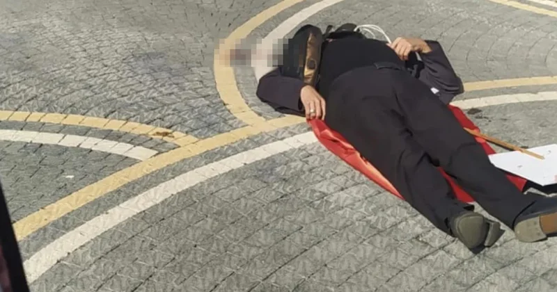 AYM önündeki emekli eyleminde acı olay: Emekli polis geçinemiyorum diyerek canına kıymak istedi