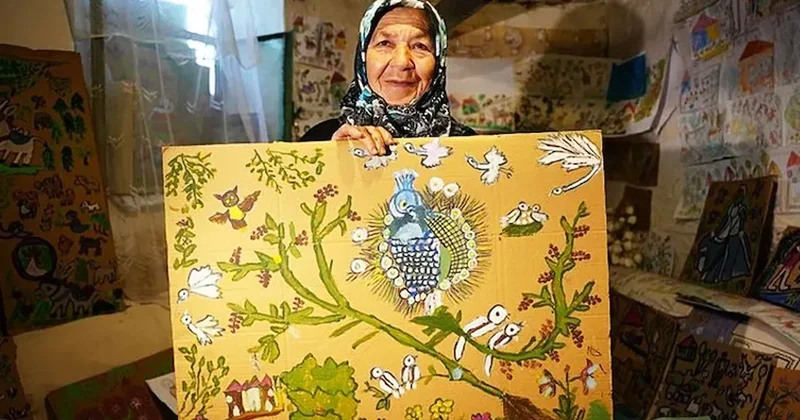 73 yaşındaki Hakime teyze elinden renkli boyaları hiç düşürmüyor Sözcü Gazetesi