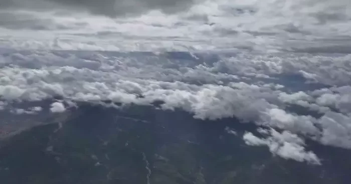 Muğla semalarında sis bulutu görsel şölen oluşturdu