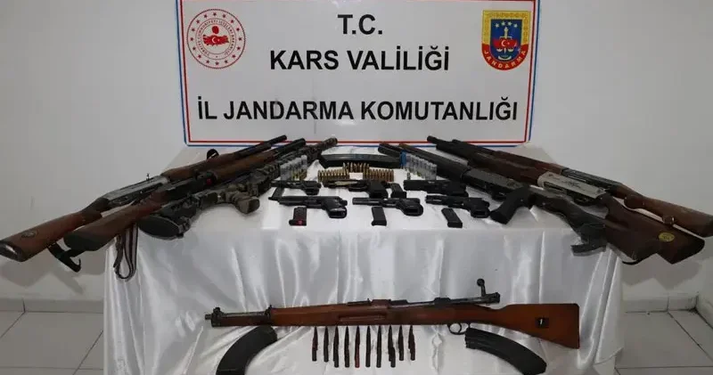Kars ta 1’inci Dünya Savaşı’ndan kalma tüfek ele geçirildi