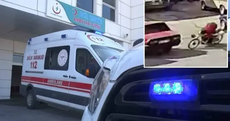 Motosiklet park halindeki otomobile çarptı: 15 yaşındaki sürücü ağır yaralandı Aksaray Haberleri