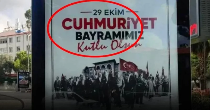 Muğla da 29 Ekim afişlerine Cumhuriyet yazamadılar Sözcü Gazetesi
