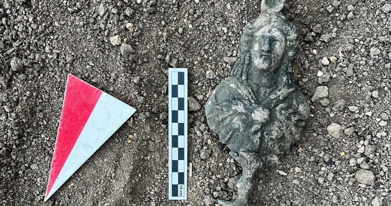 Satala Antik Kenti nde Mısır Tanrıçası İsis in bronz büstü bulundu