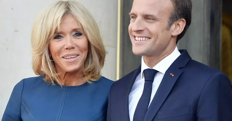 Macron un eşi için yazılan ifade olay! Üstelik devletin resmi sitesinde