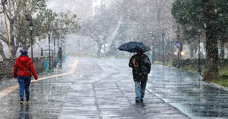 Karla karışık yağmur geliyor! Meteoroloji den 12 kente sarı kodlu uyarı