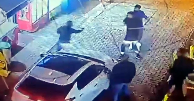 Tekirdağ da 1 kişinin öldüğü,1 kişinin de yaralandığı silahla kavga kamerada Tekirdağ Haberleri
