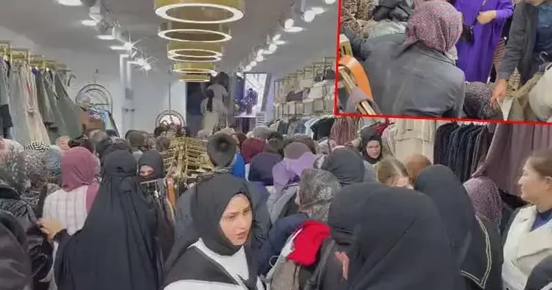 Sultangazi de uygun fiyatlı kıyafet kampanyası nedeniyle izdiham yaşandı; 1 kişi baygınlık geçirdi