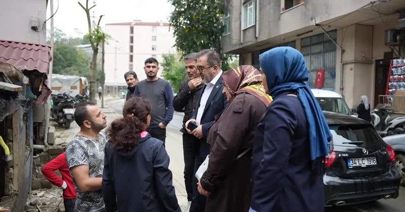 AK Parti heyetinden İstanbul un üç ilçesine saha çıkarması