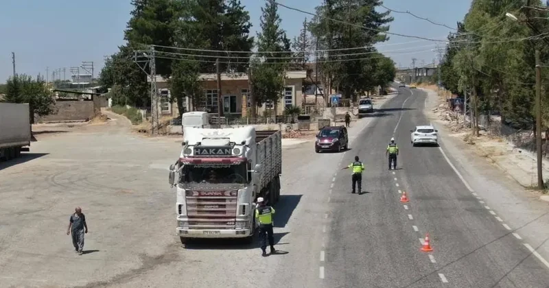 Kilis’te dron destekli trafik denetimi