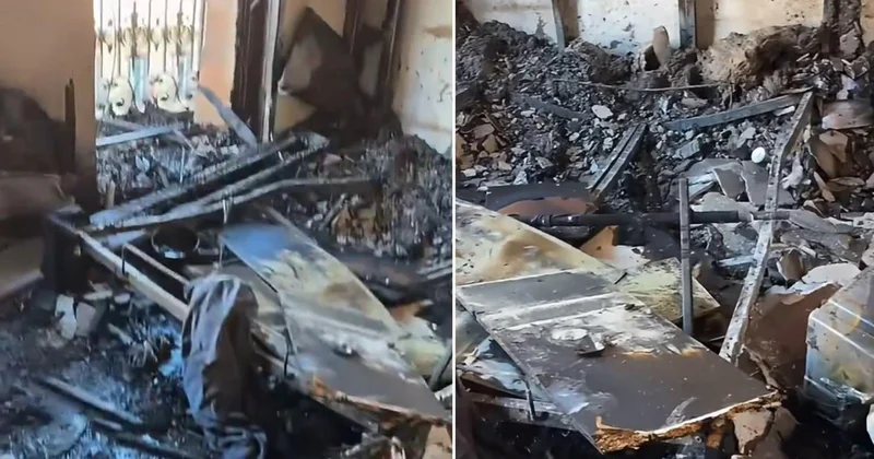 Görüntü Paris ten! Protestolar sırasında evi harabeye çevirdiler