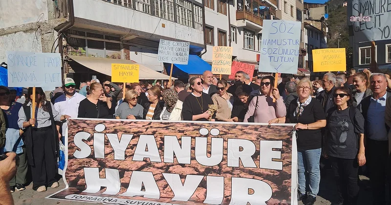 Murgul siyanüre karşı eylemde Sözcü Gazetesi