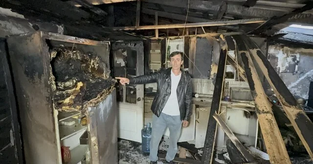 Samsun da ev yangını: Tüm eşyalarını kaybeden aile evsiz kaldı Samsun Haber Habertürk Yerel Haberler