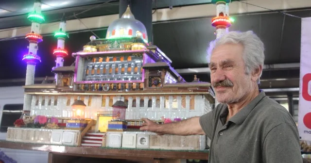 Hobi amacıyla başladı, 400 kiloluk cami maketi yaptı Ordu Haber Habertürk Yerel Haberler