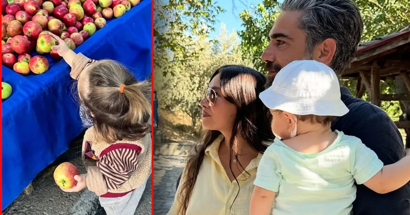 Neslihan Atagül oğlu Aziz ile semt pazarında: Elma seçti, görenleri gülümsetti Sözcü Gazetesi