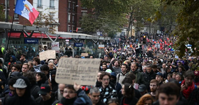 Yüz binlerce kişi katıldı: Fransa da protestolar sürüyor Dış Haberler