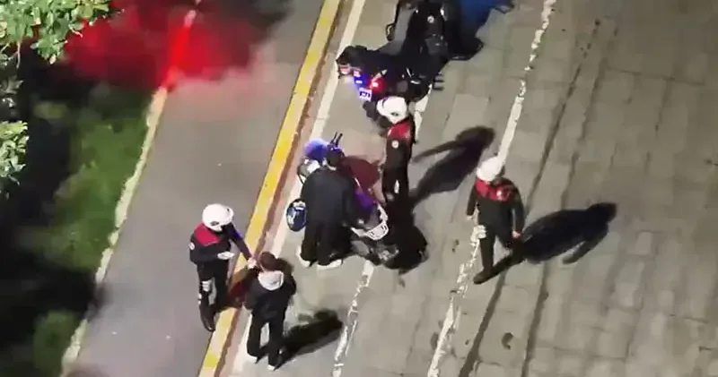 Beyoğlu’nda dron destekli denetim: Aranan 22 kişi yakalandı