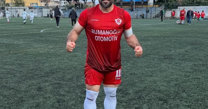 Amatör ligde 11 taklalı gol sevinci: Osman Ismak serbest vuruştan attığı golü böyle kutladı