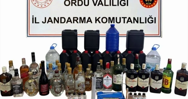 Jandarmadan yılbaşı öncesi sahte alkol denetimi Ordu Haberleri