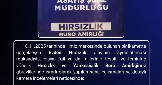 Bingöl de hırsızlık olayının faili tutuklandı Bingöl Haberleri