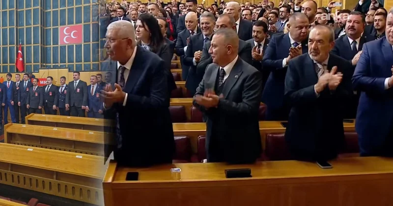 MHP nin Grup Toplantısı na Ülkücüler den yoğun katılım! Gözler Feti Yıldız ı aradı