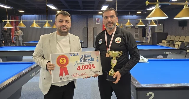Battalgazi de 3 Bant Bilardo Turnuvası sona erdi Malatya Haberleri