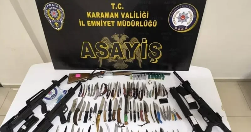 Karaman’da asayiş uygulaması: 8 tutuklama