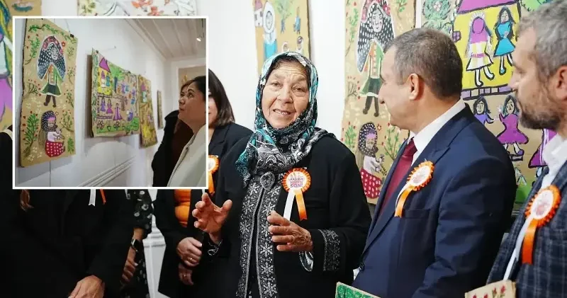 Çanakkale de 73 yaşındaki Hakime teyzenin yaptığı resimlerden oluşan sergi açıldı Kültür Sanat Haberleri