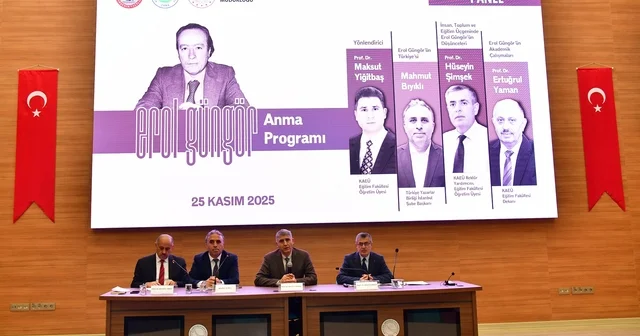 Kırşehir de Prof. Dr. Erol Güngör ü anma programı düzenlendi Kırşehir Haberleri