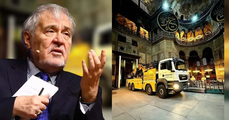 Ayasofya ya kamyon sokmuşlardı: İlber Ortaylı dan Vakıflar Genel Müdürlüğü açıklamasına tepki: Mimar Sinan a mı sordular?