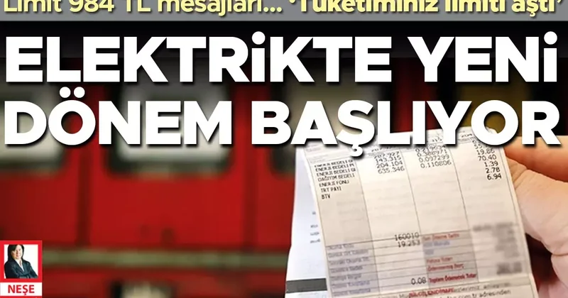 ‘Elektrik tüketiminiz limiti aştı’