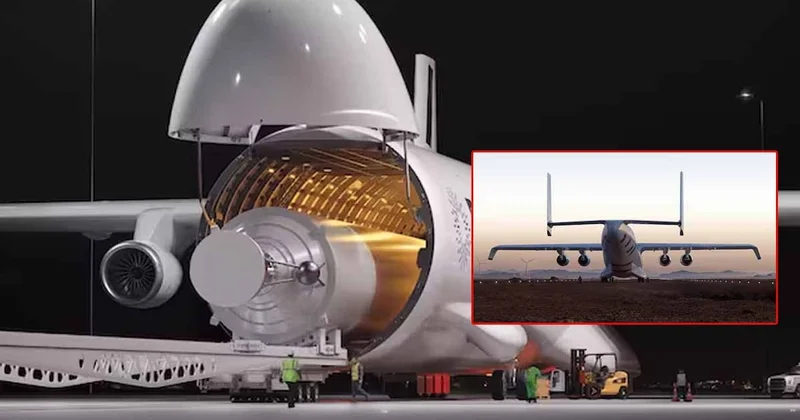 Dünyanın en büyük uçağı havalandı! Gerçek devleri taşıyacak Sözcü Gazetesi