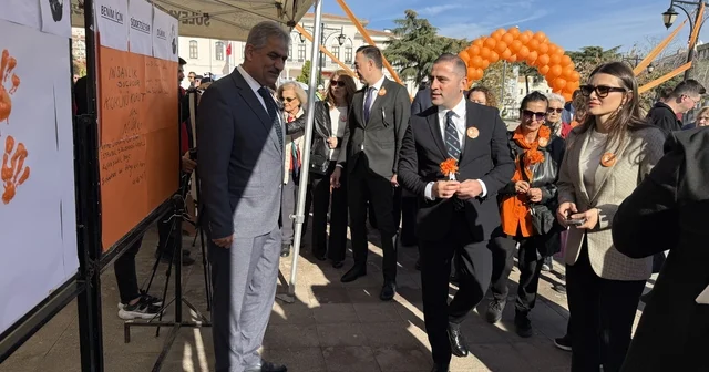 Tekirdağ da kadına şiddete karşı farkındalık etkinliği düzenlendi Tekirdağ Haberleri