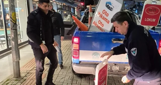 Çalı Mahallesi nde kaldırım işgallerine sabah operasyonu Bursa Haberleri