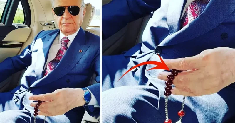 Bahçeli nin elinden düşürmediği tesbihin sırrı: Hızlı çekiyorsa...