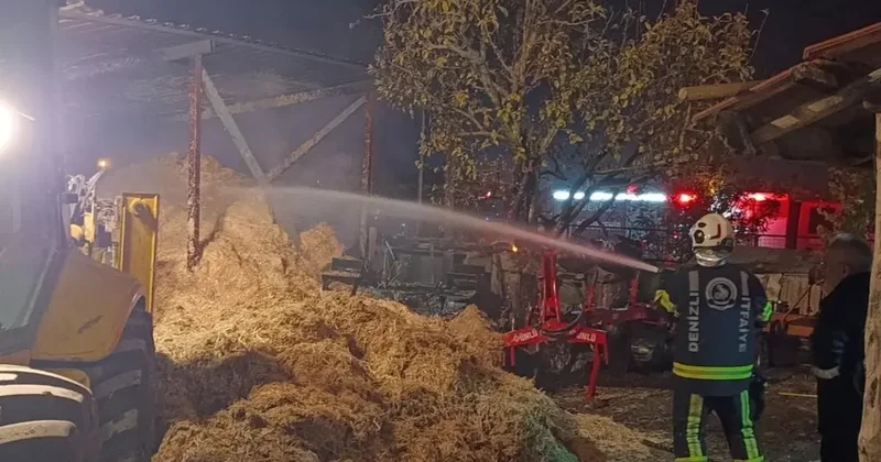 Samanlık yangını korkuya neden oldu