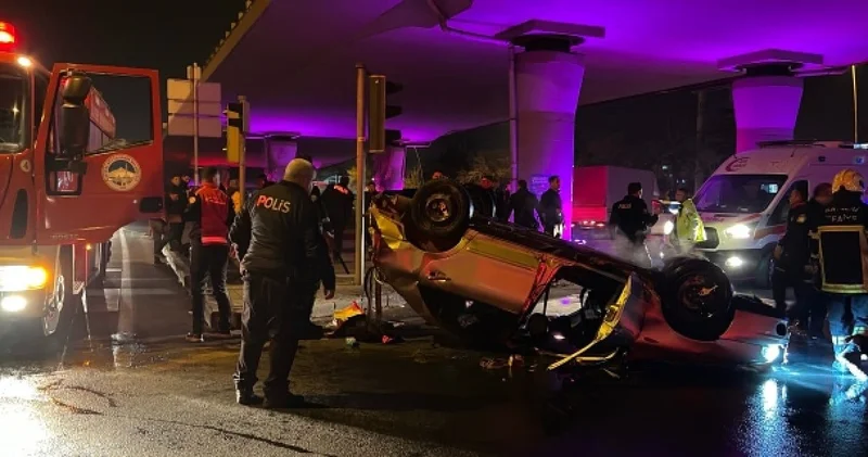 Polisin dur ihtarına uymadı takla attı: Araçtan her şey çıktı