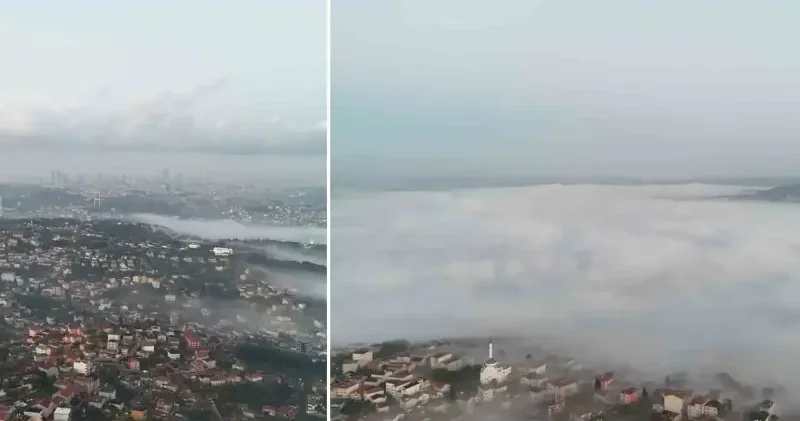 İstanbul Boğazı sisle kapandı İstanbul Haberleri